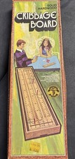 Vintage 1972 Solid Hardwood Cribbage Board No.715