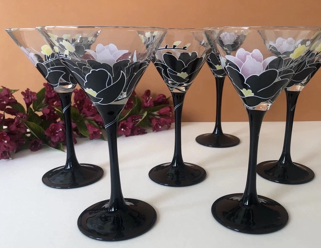 6 coupes Luminarc en verre fumé - Arts de la table