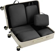 Compression Packing Cubes Set - 6 Lightweight Luggage Organizers for Travel