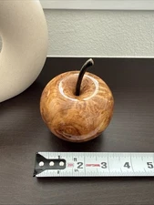 Taiwan Hinoki Wood Apple – Symbol of Peace 平安 | Handcrafted Decorative Art