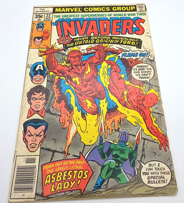 The Invaders #22 Marvel Comics Bronze Age The Untold Origin of Toro 