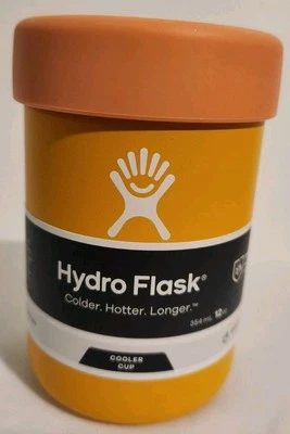 *NEW* Hydro Flask Beer Cooler Cup/Can Koozie Orange 12 oz