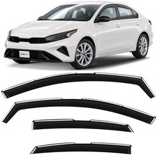 Sun Rain Visors Wind Rain Guards for 2019-2024 Kia Forte SHATTERPROOF