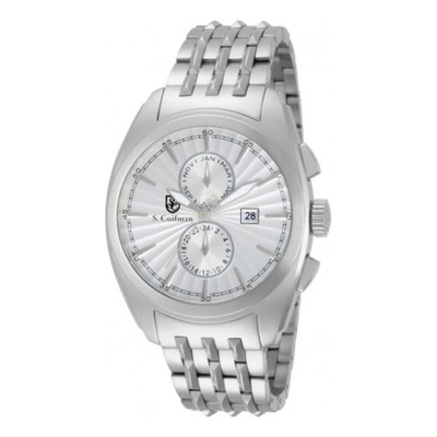 S. Coifman Heritage Men's Silver-Tone Dial Quartz Watch SC0136