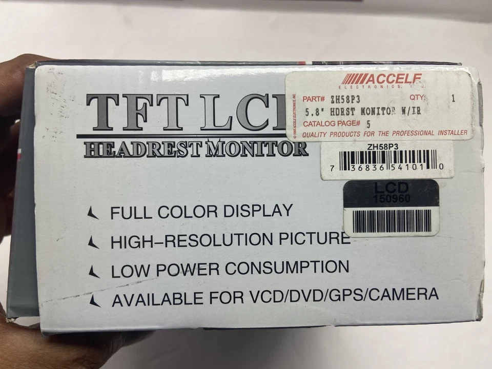 ACCELE ZH58P3 HEADREST MONITOR 5.8" - Image 4 of 4