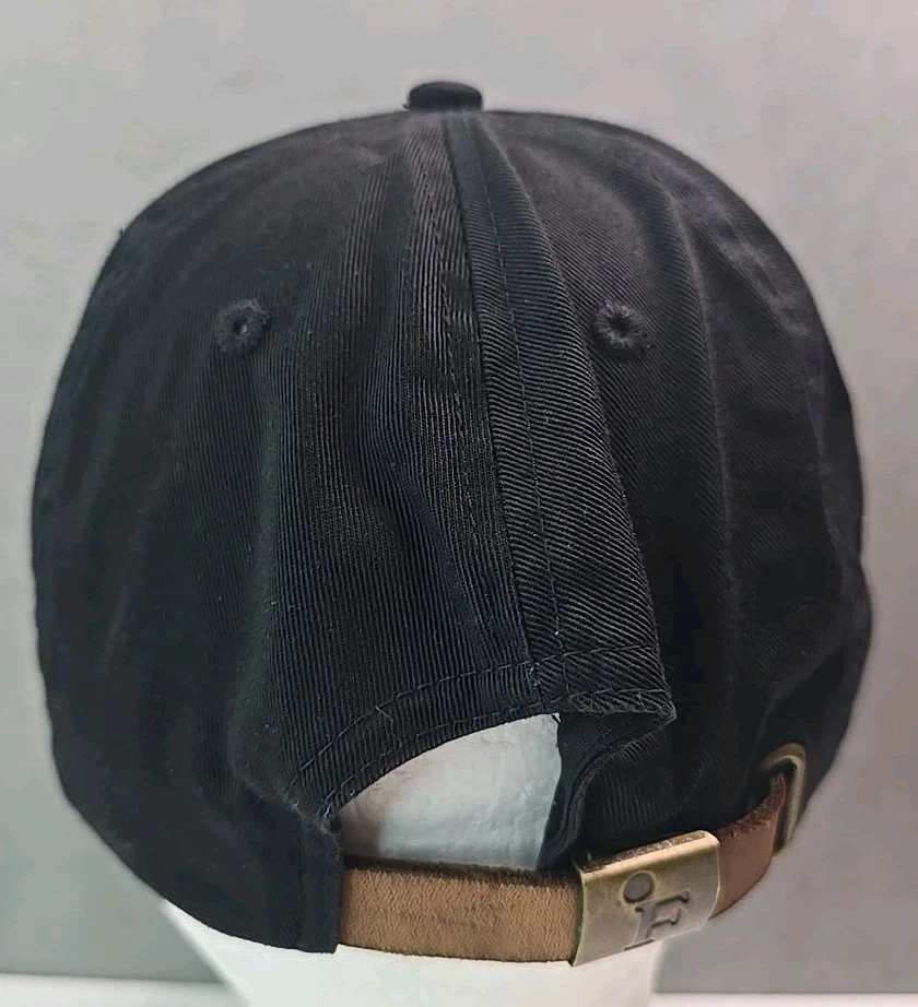 MT. Lemmon Arizona hat leather strap back embroidered cactus mountain black cap - Image 3 of 4