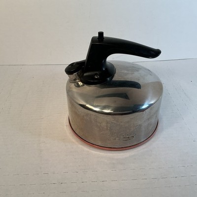 VTG Revere Ware Tea Pot Kettle Paul Revere 1 Qt Copper Bottom (KOREA b 93-C)