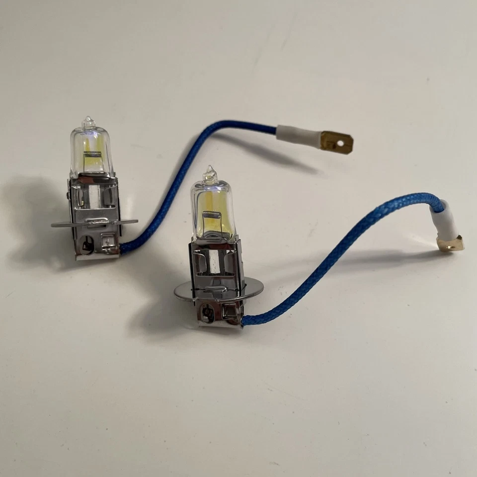 2x H3 Halógena 3000K 100W Coche Luz Antiniebla/Conducción Brillante Repuesto Bombilla Vidrio 12V Foto 2 de 4