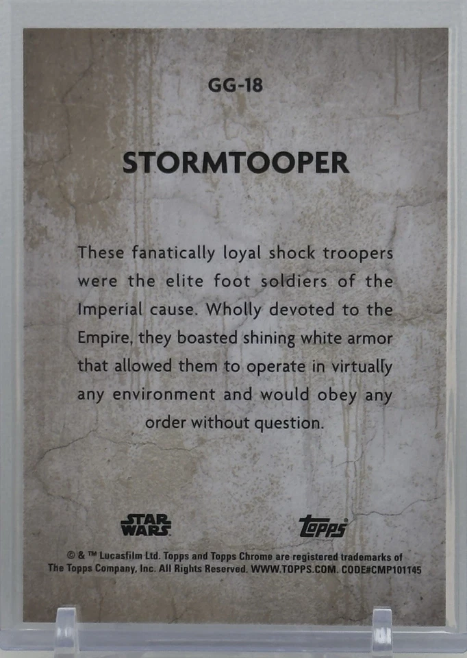 Stormtrooper 2025 Topps Chrome #GG-18 Galactic Graffiti SP MINT - Image 2 of 2