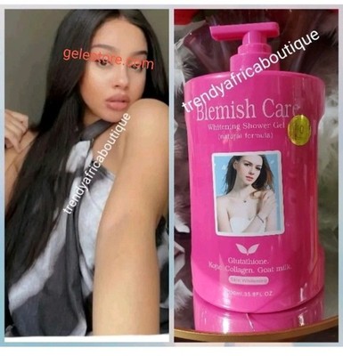 Blemish Care Whitening Shower Gel. Natural Formula. Glutathion & Goa1 Milk X1  