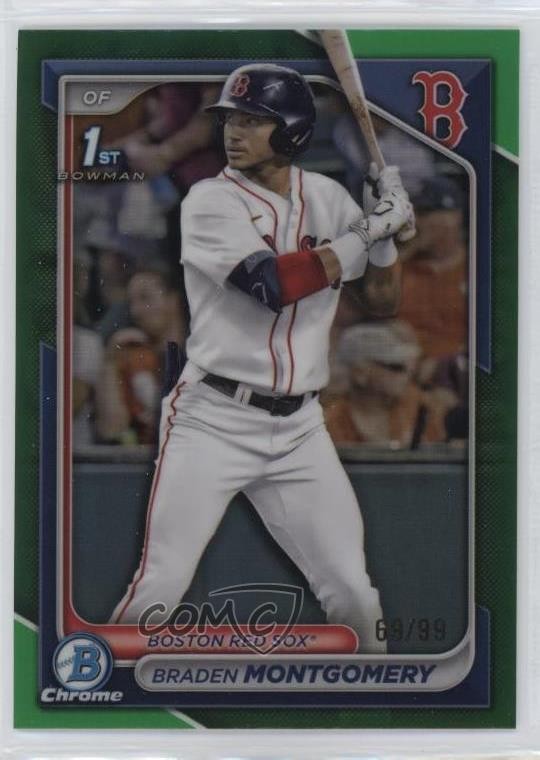2024 Bowman Draft Chrome Green Refractor /99 Braden Montgomery #BDC-58