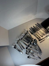 Stainless Steel Silver Flatware Mix Lot of 42 Ikea Hampton Unbranded