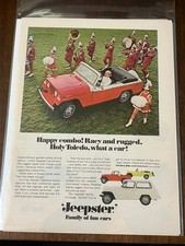 1967 Kaiser Jeep Jeepster - Vintage Original Car Magazine Page Print Ad