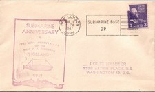 GOLDPATH: US naval cover 1947 U.S.S. HOLLAND cachet CV928_P08