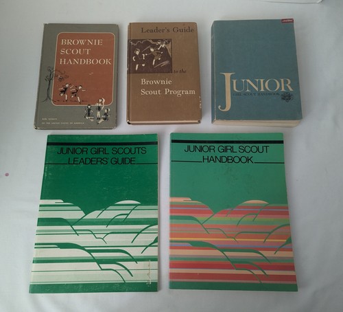 Vintage Brownie & Girl Scout Book Lot ~ Handbooks and Leader's Guides
