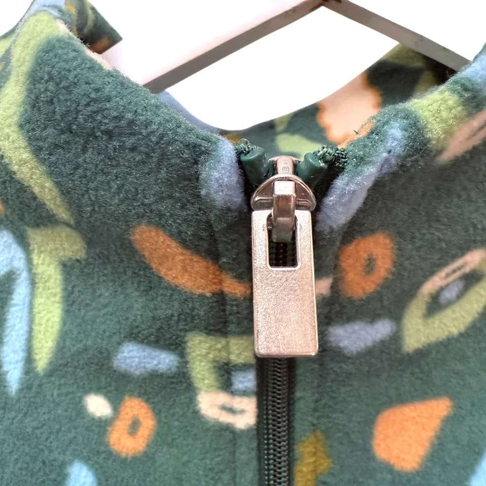 Pullover polar Sport Savvy talla grande 2X estampado verde 1/4 cremallera cuello falso nuevo sin etiquetas Foto 3 de 4