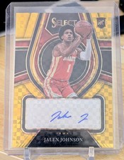 Jalen Johnson Select Signatures  Rookie Auto Gold/10