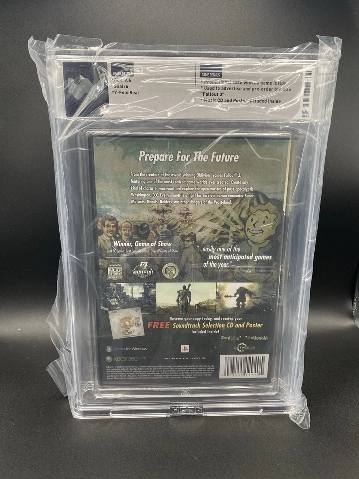 Fallout 3 Promotional Preorder Soundtrack w/Poster WATA 9.6 A - Image 2 of 2