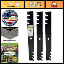 3 Commercial Mulching Blades Set for 54" Mowers | USA Made, Replaces OEM 797704,
