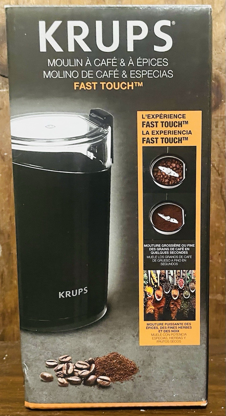 Krups Electric Coffee - Spice - Herbs Grinder F203 Black - B