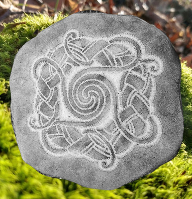 Celtic cement plaque plastic mold plaster concrete resin mould 10.5'' x 10.5''
