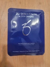 Zo Skin Health By Zein Obagi MD Skin Brightening Sheet Masque 0.7 oZ 20 g New
