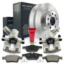 2x Bremssattel Bremsscheiben Bremsbeläge hinten für Opel Vectra C Z02 Saab 9-3 X