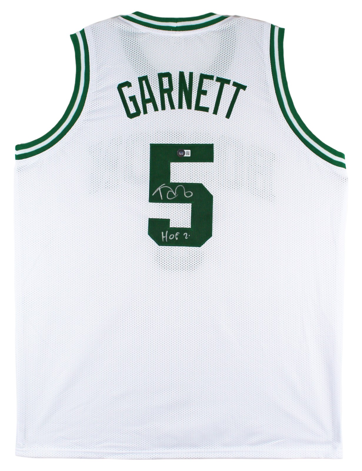 Kevin Garnett Autographed Signed Boston Celtics "HOF 2020" Authentic White Pro Style Jersey BAS Witnessed 