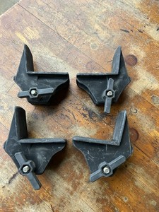 Set of 4 Yakima Load Stop Canoe Gunwale Round Bar Roof Rack Carrier Bracket
