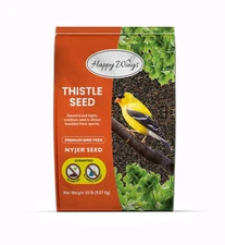 Happy Wings Nyjer/Thistle Seeds Wild Bird Food - 20 Pounds No Grow Seed