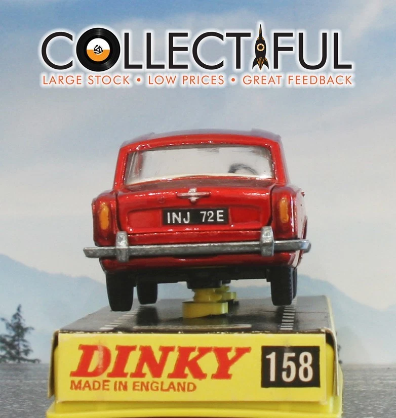 DINKY TOYS - #158 - ROLLS ROYCE SILVER SHADOW - METALLIC RED - IN ORIGINAL BOX🔥 - Image 4 of 4