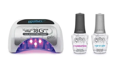 Gelish LED 18Gplus LED Lamp For Curing Gel Nail Polish with Top & Base Coat Kit - Image 1 of 4