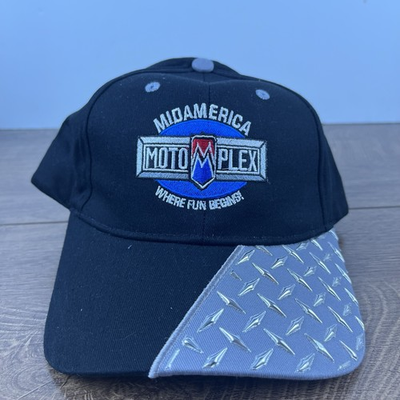 #ad Mid America Moto Plex Hat Black Cap Hat Adjustable Hat Black Adult Hat $18.00