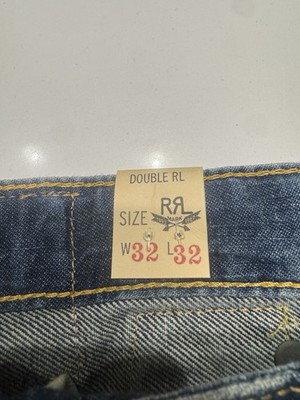 RRL - Double RL -Ralph Lauren Straight Leg Distressed Selvedge