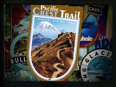 Postcard Stamp Design Wonders of America Longest Hiking Road Pacific Crest Trail