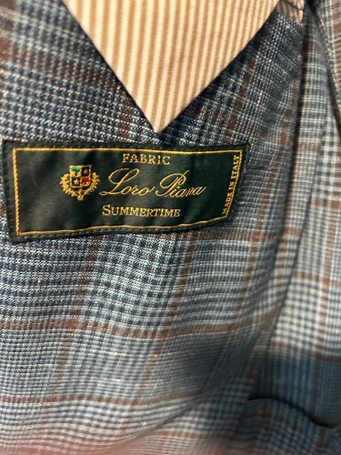 NWT Brooks Brothers Regent Fit Loro Piana Silk Linen Wool Sport Coat 42R Teal - Picture 5 of 6