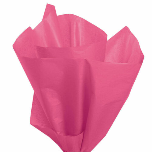 Papel de seda Cerise rosa rojizo 20" x 30" 240 hojas grandes regalo envío plano - Imagen 2 de 3
