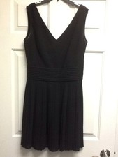 Kenar Black Pleated Dress Size 12