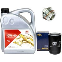 MotoröL Set 10W-40 5 Liter + ÖLfilter + Schraube FüR Audi A6 A8 80 100 VW Golf