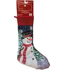 NWT Christmas Stocking with Snowman Design
