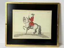 Baron Von Eisenberg Hand-Colored Equestrian Engraved by B. Picart 1700's