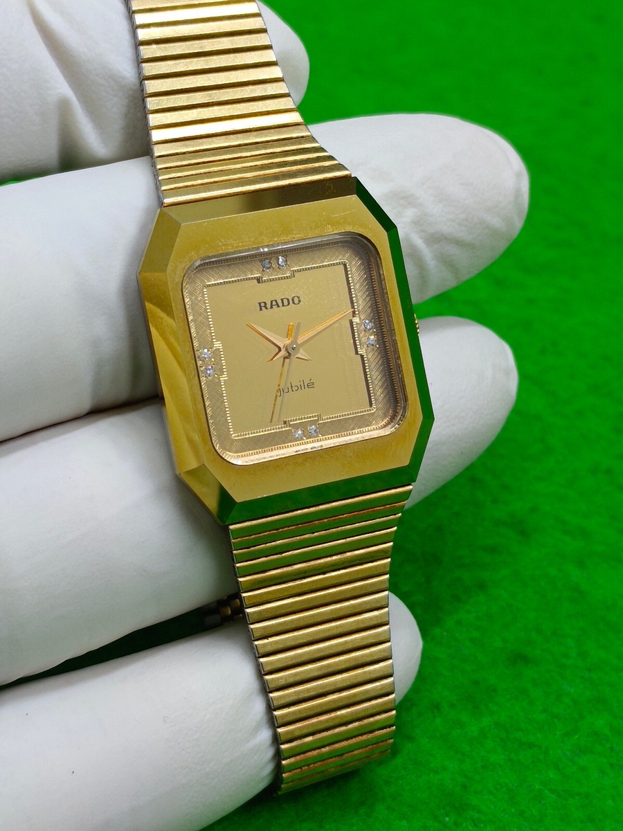 277 RADO ジュビリー 時計　レディース 4Pダイヤ スクエア ゴールド 277 RADO ジュビリー 時計 レディース 4Pダイヤ スクエア ゴールド 277