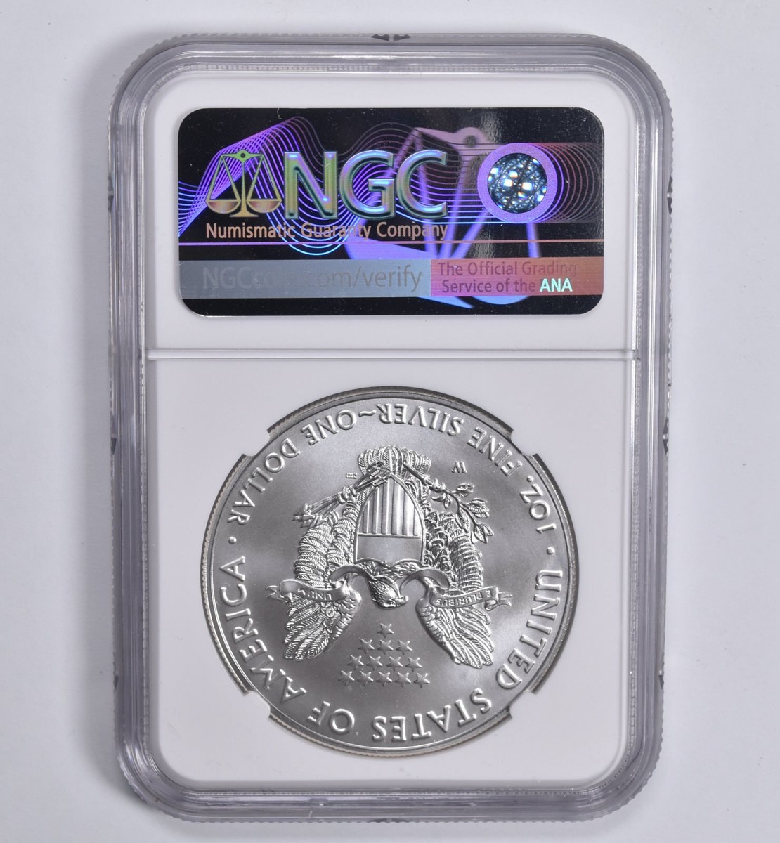 Mint State 9.9 2017-W Burnished Silver Eagle NGC X NGCX ALMOST