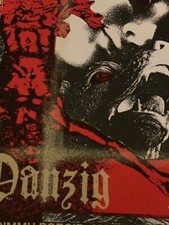 Affiche originale de concert signée Danzig Miami Beach /100