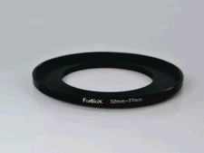 Fotodiox Metal Step Up Ring, Anodized Black Metal 52mm-77mm, 52-77mm