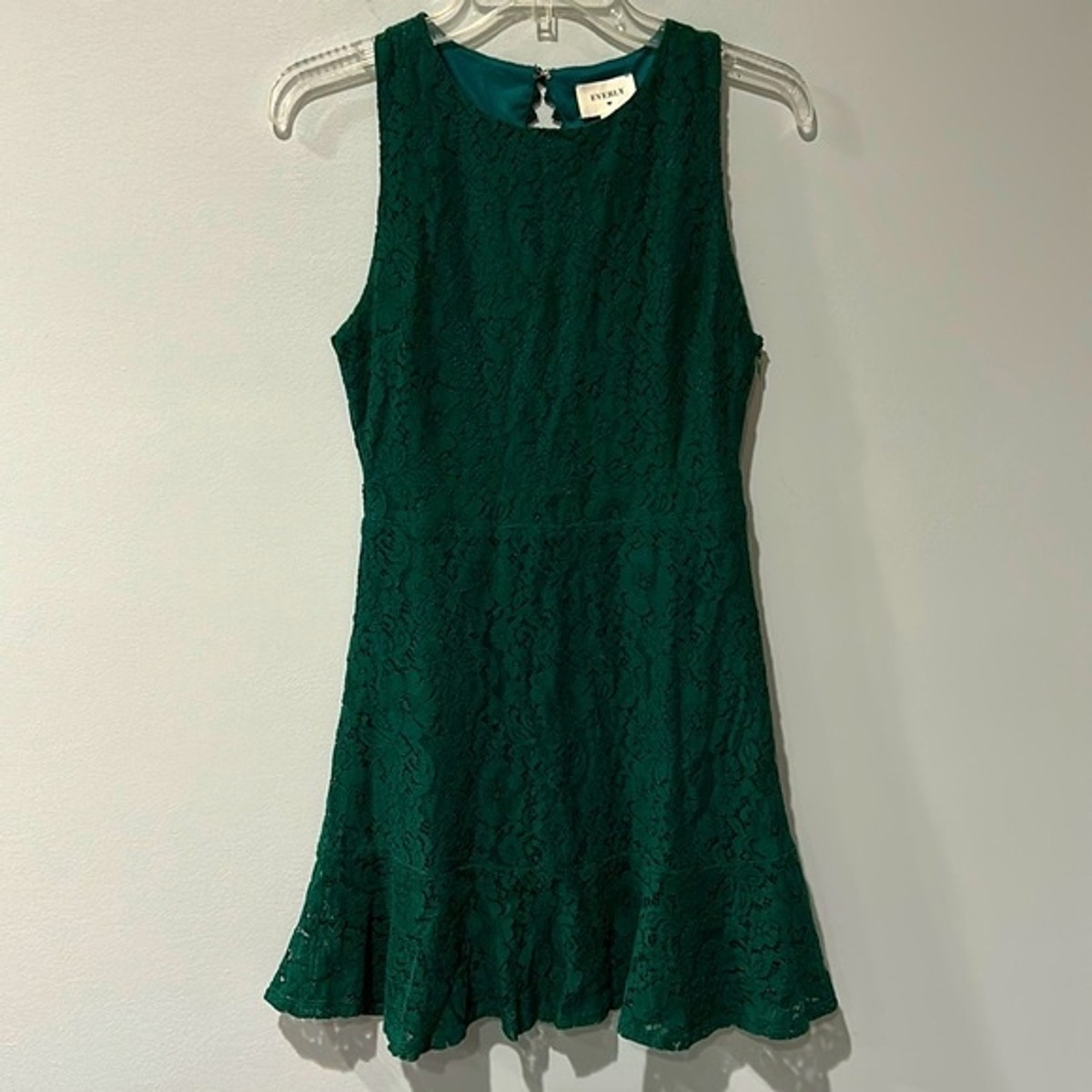 Everly Dark Green Waisted Lace Dress Women's Small | eBay Everly Dark Green Waisted Lace Dress Women's Small | eBay