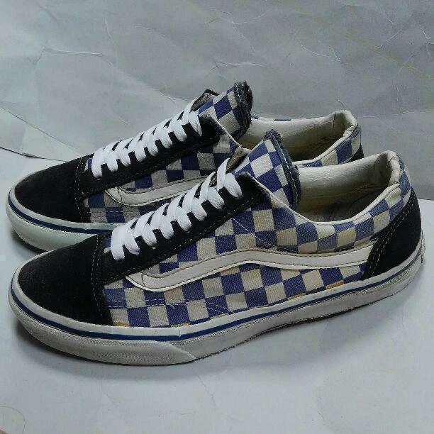 VANS 90s OLD SKOOL Checkered Flag Vintage Men's Sneakers 26.5cm Made in USA Rare
