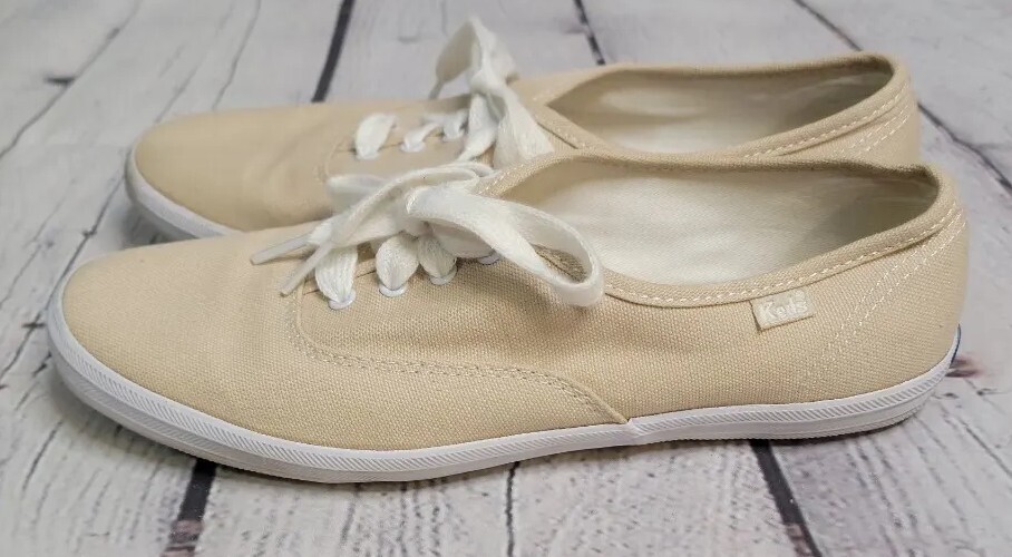 Keds Tennis Shoes Tan Beige size 7 Old School Gem