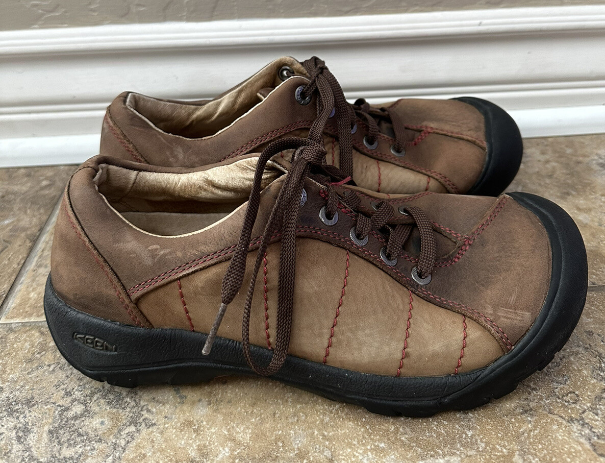 Scarpe da trekking Keen Presidio da donna taglia 8 marroni punta antiurto outdoor trail