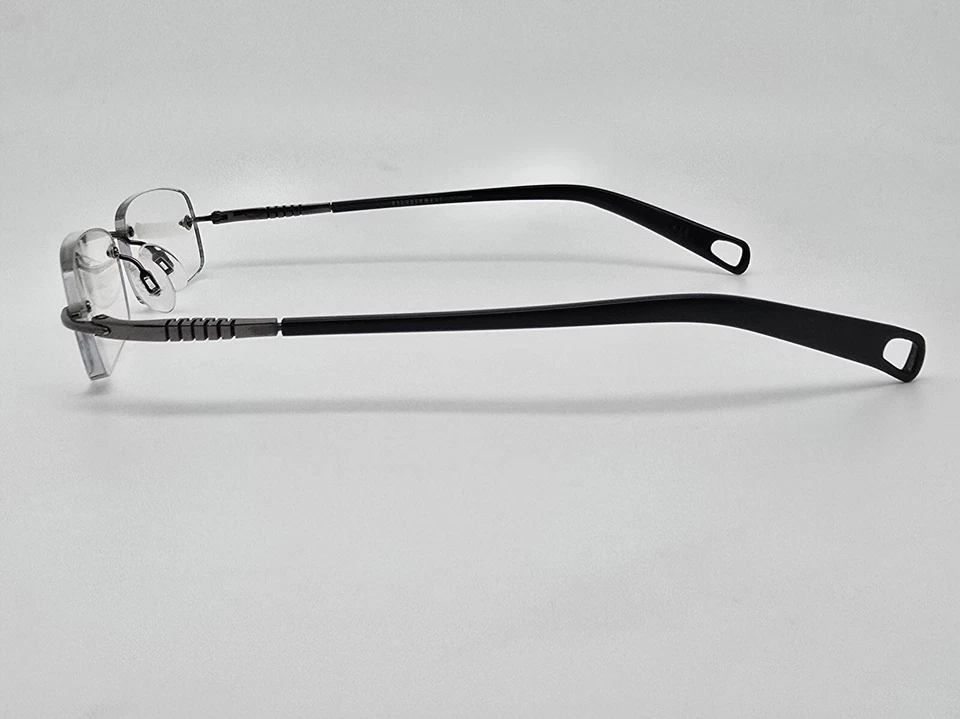 Armação de óculos FreudenHaus Austin Flex IV Gunmetal titânio sem aro Japão 45mm - Imagem 4 de 4